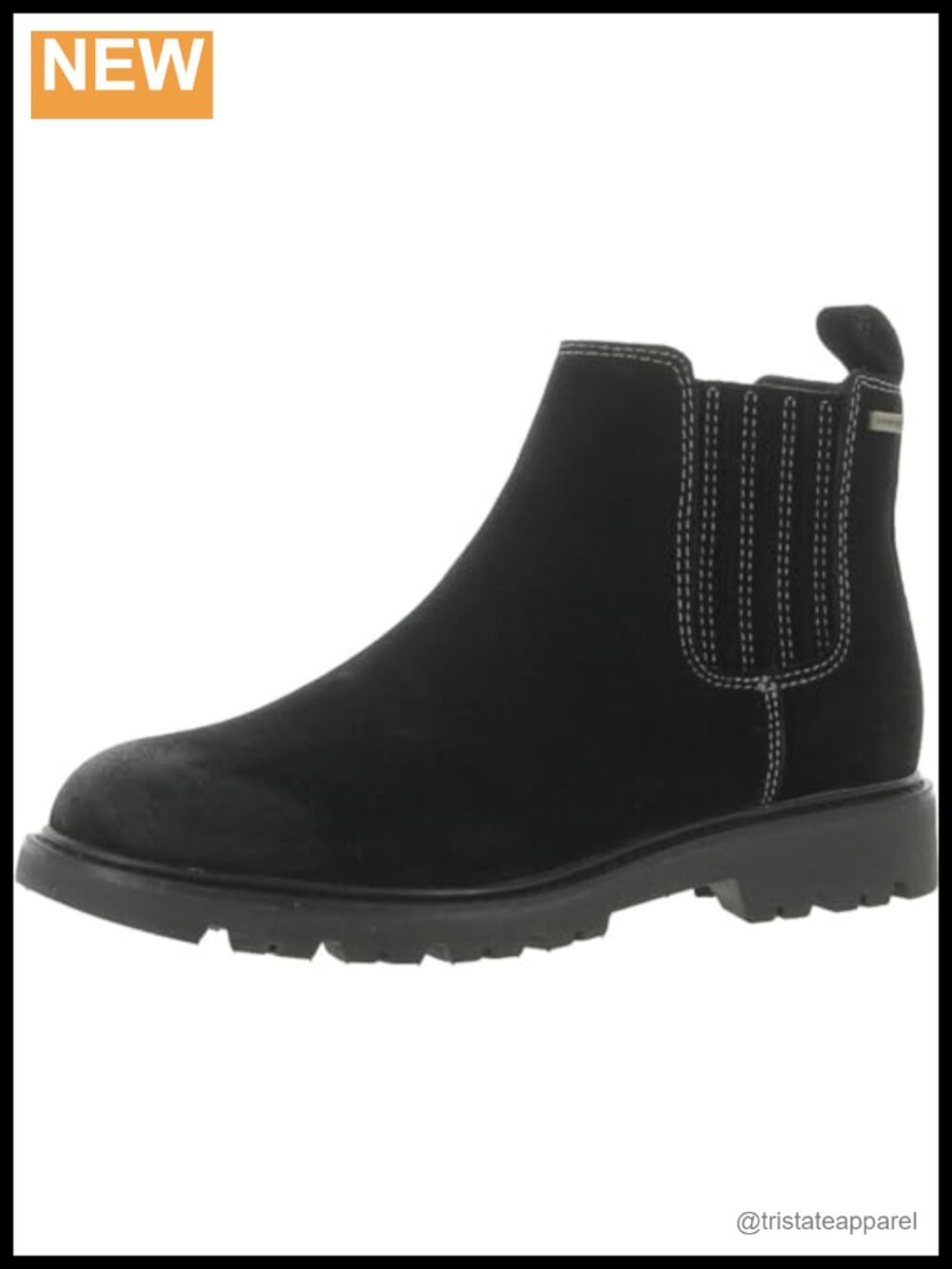 Comfortiva Ledelle Women's Chelsea Ankle Boots Leather Block Heel
